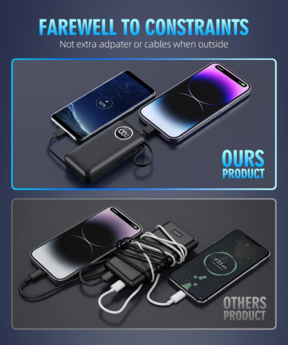 15000mAh PD 30W Fast Charging Power Bank in Deep Black 15000mAh PD 30W Fast Charging Power Bank in Deep Black