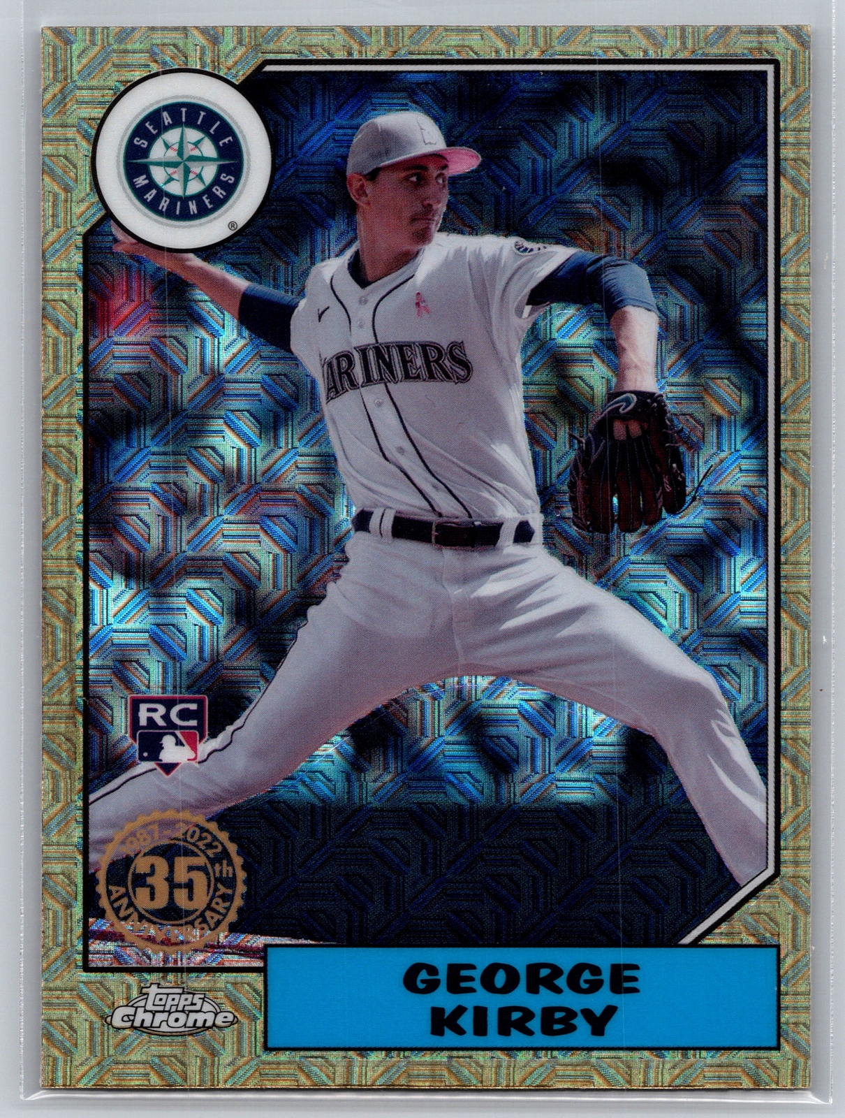 2022 Topps Update #T87C-45 George Kirby 1987 Topps Mojo Silver Pack