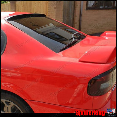 SpoilerKing Roof Spoiler For 2005-2009 Subaru Legacy (BL) - Rear Window Lip, Unpainted Black, No Drill Installation