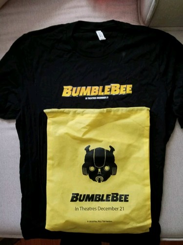 TRANSFORMERS Bumblebee Autobot Movie PROMO T-Shirt & Drawstring Bag (2018),Robot