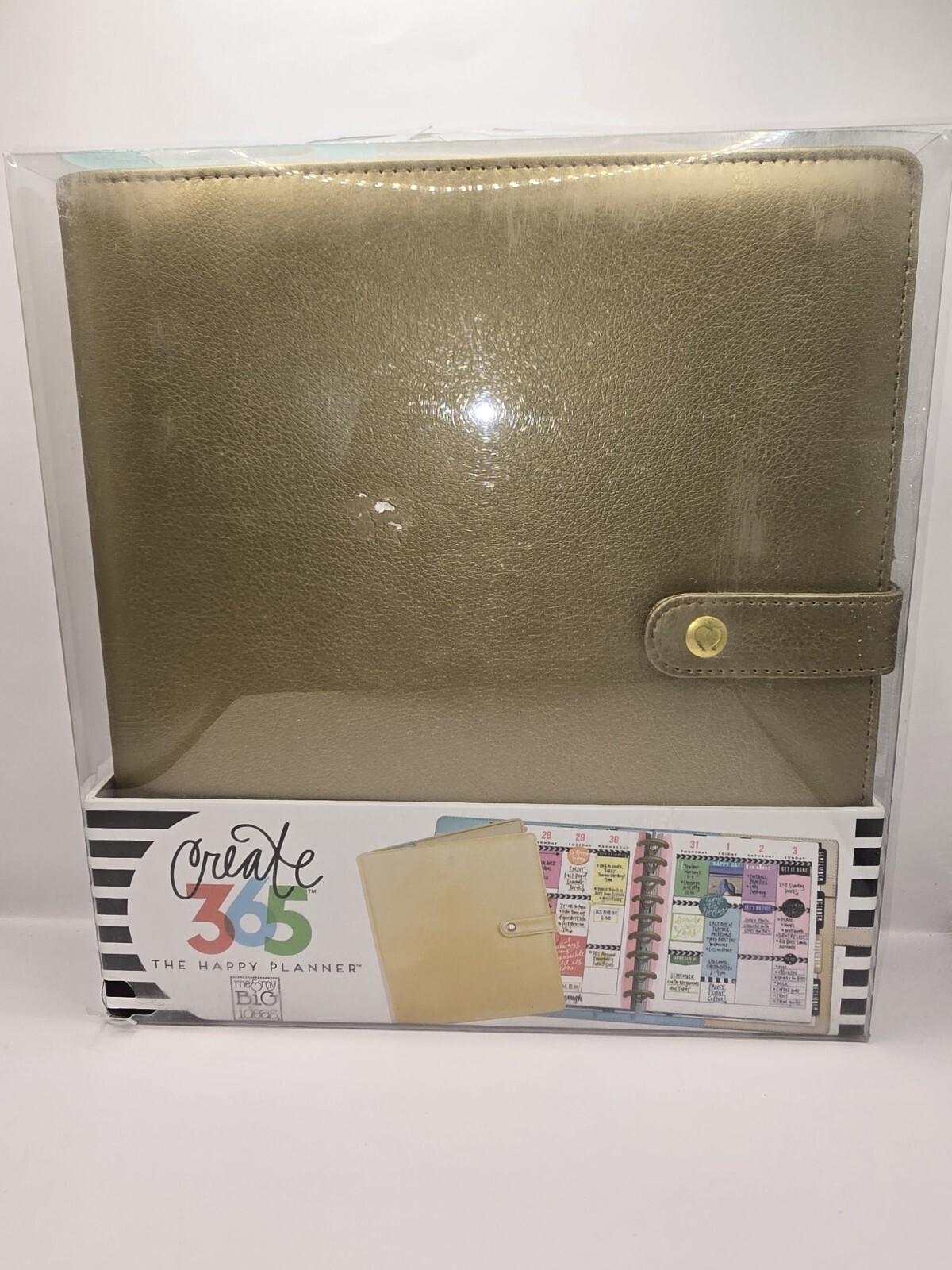 The Happy Planner Deluxe Cover BIG Gold Binder me & my BIG ideas Create