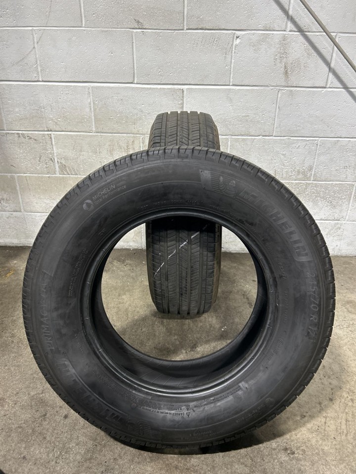 2x P245/70R17 Michelin Primacy LTX 9/32 Used Tires | eBay
