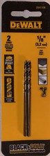 DeWalt 1/8 in. Split Point Drill Bit, DW1108  BLACK  GOLD   2-Pack 