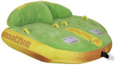 Full Throttle Smoothie Flocked Two Person Tube for Boating Watersports