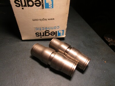 (2) 3/8'' Tube Brass Push-to-Connect Union