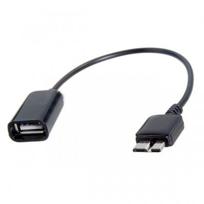 Schwarz OTG Host Daten USB Adapter Kabel für Galaxy S5 Note 4 3 Micro USB 3.0