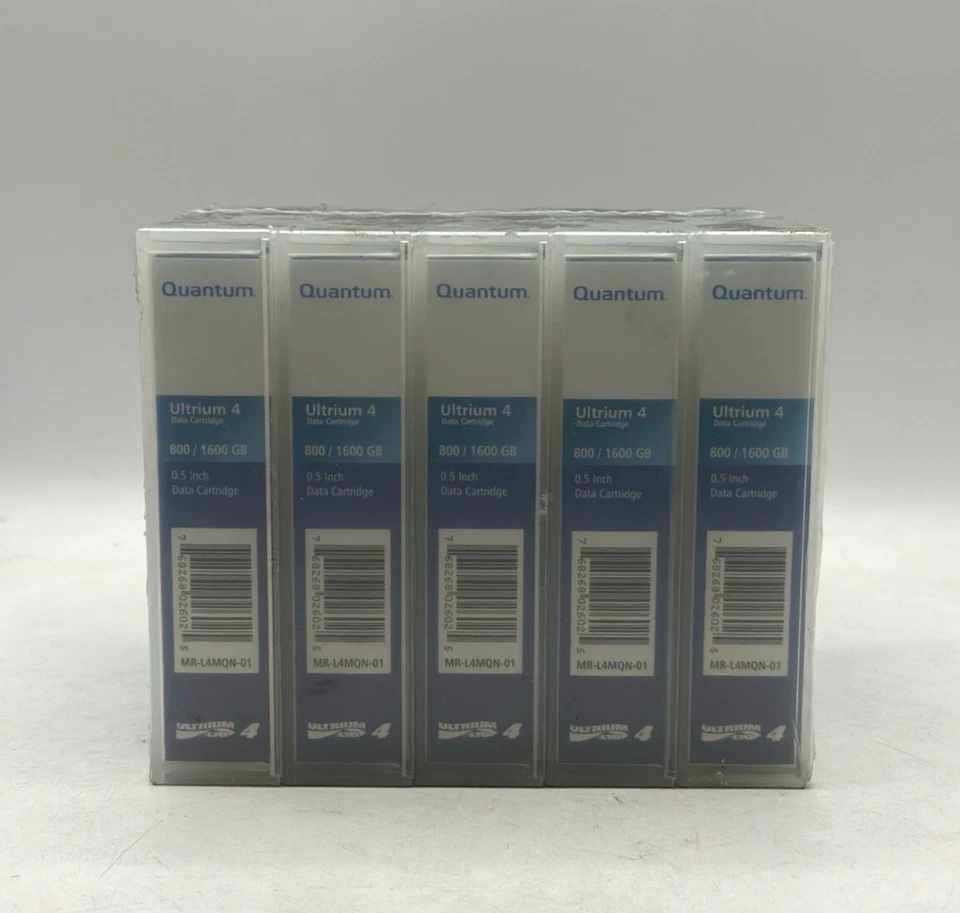 Pack 5 Quantum Ultrium 4 800/1600 GB Data Cartridge 0.5 Inch (MR-L4MQN-01) - Image 2 of 4