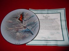 Vögel - Wandteller - " Eisvögel - Fliegende Edelsteine " - Prof. Gerhard Bluhm