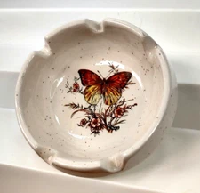 Pic Tic USA VTG Speckle 5 Rest Holder Butterfly Speckle Trinket Ashtray Rare