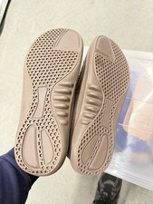 Brown Herringbone Moccasin Slippers Faux Fur Lined Bow Accent Men's