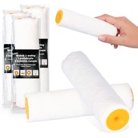 3X Malerrolle 15 Cm Malerwalze Ersatzrolle Ersatzwalze Streichen Lackier Farbe