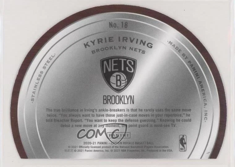 2020-21 Panini Crown Royale Test of Time /99 Kyrie Irving #18 - Image 2 of 2