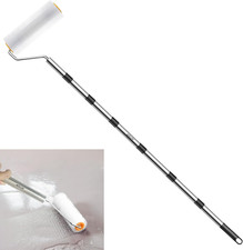 9 Inch Self Leveling Spiked Roller with Extended Adjustable Handle (83In) Ideal