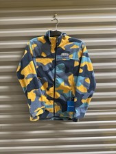 Columbia Youth Boys' Medium Zing III Fleece Jacket Blue Yellow Camo