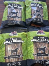 RedBarn Naturals 7 Inch Bully sticks for dogs 4 Packs .exp28