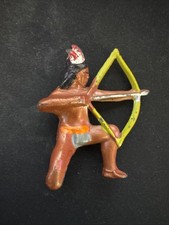 Manoil Barclay Lead Toy Indian Native American w/ Bow Arrow