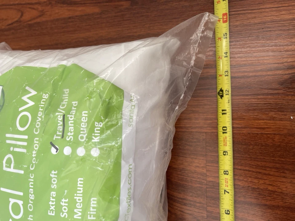 Talalay Latex Small Travel Pillow GOTS Certified Organic Textiles Organic Sleep - Image 4 of 4