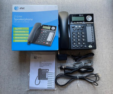 AT T 2 Line Corded Speakerphone 993 with Caller ID/Call Waiting, Black