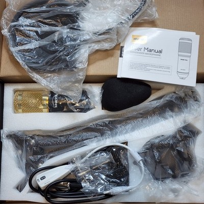 ZINGYOU BM-800 Condenser Microphone Gold Black with Accessories