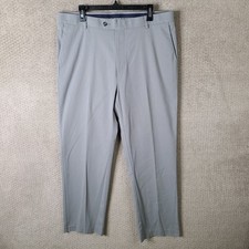 Roundtree  Yorke TravelSmart Pants Men 38x32 37x30 Gray CoreComfort Waistband