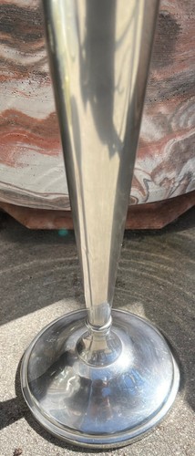 Sterling Silver 16” Trumpet Vase Marked 327 Weighted WestChester Hills Golf Club - Bild 3 von 11