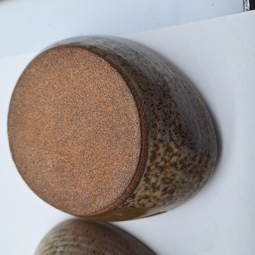2 Chip and Dip Bowls Pottery words on side "Alcachofa" Artichoke - Picture 11 of 13