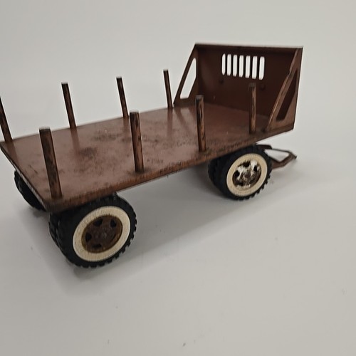 1959 Original #30 Tonka Bronze Tandem Platform Lumber Truck and Trailer - Picture 13 of 15