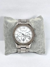 Michael Kors MK5667 Parkers Womens Silver Stainless Chronograph Watch Analog