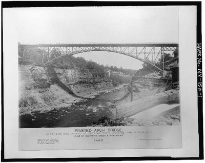 Driving Park Avenue Bridge, Spanning Genesee River Gorge, Rochester, Monroe