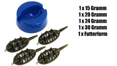 Set 5 tlg Method Feeder Inline Feederkorb. 15/20/25/35g