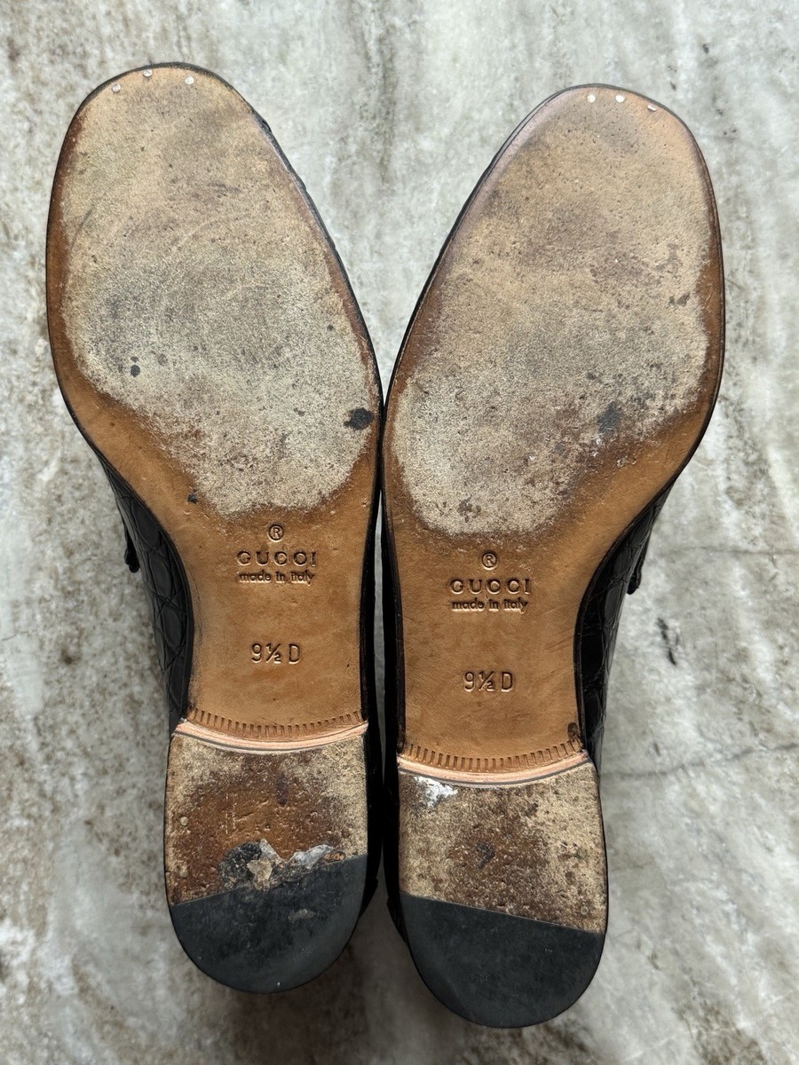 Gucci Horsebit Loafers Black Crocodile 9.5 / US 10 Exotic Jordaan  $4100 1953 Gucci 1953 crocodile horsebit - Gem main image 2