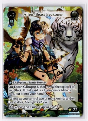 Allen, Beast Beckoner EN-016 CSR DOA Alter Grand Archive TCG