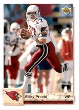 1992 Upper Deck Ricky Proehl #577 Phoenix Cardinals
