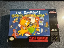 The Simpson's Bart's Nightmare for Super Nintendo (SNES) CIB Simpsons Barts