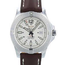 Breitling Colt A1738811/G791 44mm White Dial Steel & Leather 2018 Box & Papers