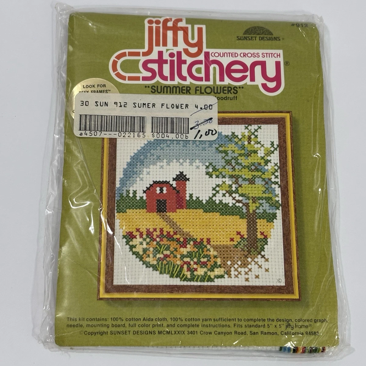 Vintage Jiffy Stitchery Kit Arican Violet #340 & Les Petites Christmas