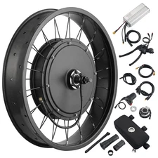 Xcceries 20"x4" Fat Tire 48V Ebike Front Wheel Bicycle Conversion Kit 1000W