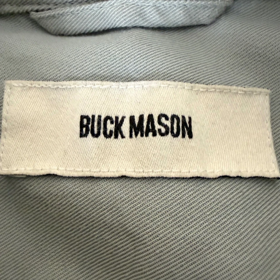 Buck Mason Shirt Mens Large Green Short Sleeve Button Up Casual Everyday - Image 2 of 4