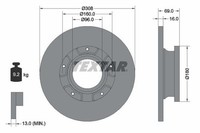 2X Textar Bremsscheibe 92292603 FüR Ford