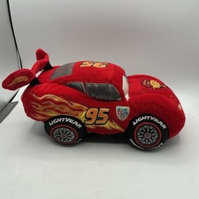 Lightening McQueen Plush 12 Inches Long. Disney Store Plush . Cars