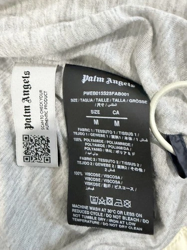 Palm Angels MED Curved Logo Windbreaker Jacket Navy Blue NWT 🔥 $1181 image 15