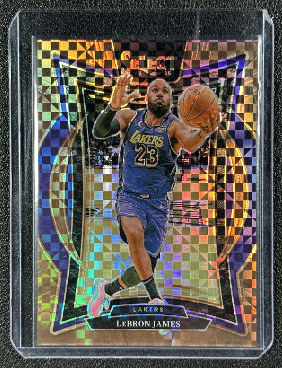 LEBRON JAMES 2024-25 PANINI SELECT #54 CONCOURSE BRONZE CHECKER PRIZM 40/49