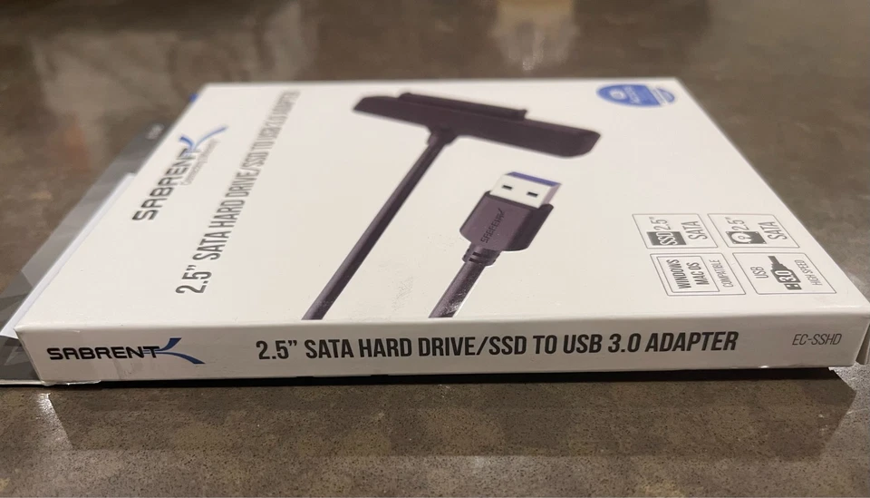 NEW SABRENT 2.5 Inch SATA Hard Drive/ SSD to USB 3.0  Adapter - Image 4 of 4