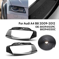 2x Neu Scheinwerferglas Linsen 8K0941029C Für Audi A4 B8 2009-2012
