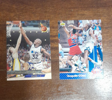 NBA Top Prospects Shaquille O'Neal Orlando Magic Basketball Card Lot - 2 Cards