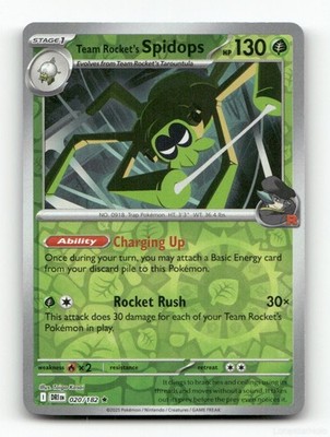 TEAM ROCKET'S SPIDOPS DESTINED RIVALS 020/182 POKEMON REVERSE HOLO NM/M