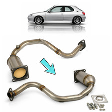 KATALYSATOR KAT FÜR PEUGEOT 306 PARTNER CITROEN XSARA BERLINGO 1.4 EURO 4 1731KN