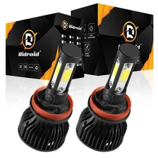 RIDROID H11 LED Headlight Bulb White Lo Beam Conversion Kit 90000LM Super Bright