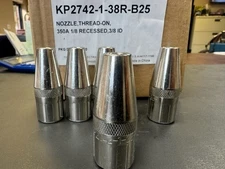 LINCOLN ELECTRIC KP2742-1-38R LINCOLN Tapered MIG Weld Nozzle PK 5 NEW FREE SHIP