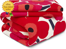 - King Duvet Cover Set, Cotton Bedding with Matching Shams Button Closure, Al